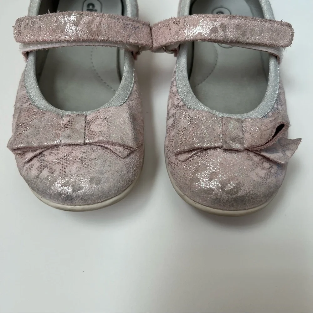 Ciciban|Kids Girls Glittery Pink Mary Jane Flats -Size 11